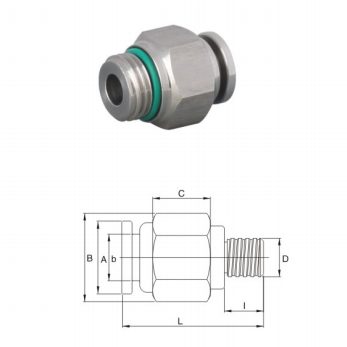 Прямая ответная часть быстрая соединяет пневматические штуцеры