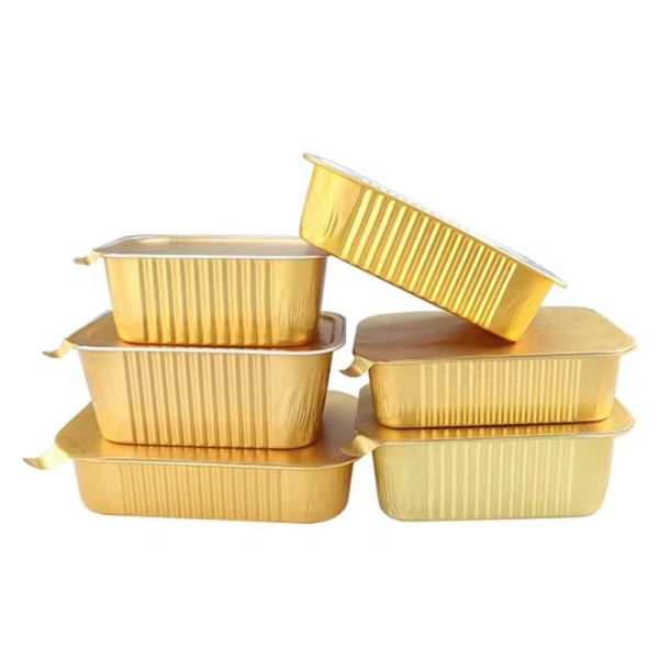 184*128mm Recyclable Plane Food Tray 99 aluminum Material