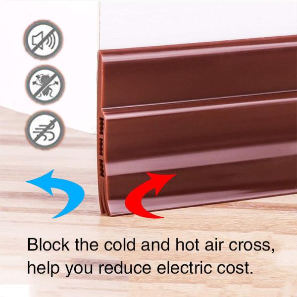 Silicone Rubber TPE Self Adhesive Door Sweep Length 1M 1.2M