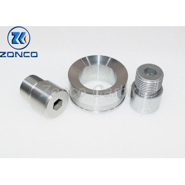 100% Tungsten Carbide Drill Bit Nozzle Cemented Carbide Wear Parts High Precision