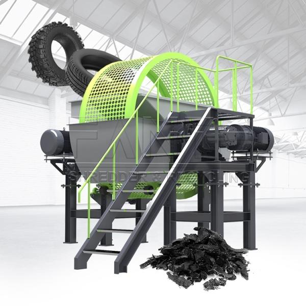 Model 1000 Efficient Tyre Shredder Machine for Quick and Stable Tire Recycling