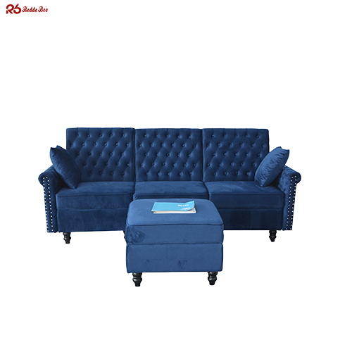 Minimalist Design Modular Saving Space Storage Fabric Sofa Sets Apartment Use