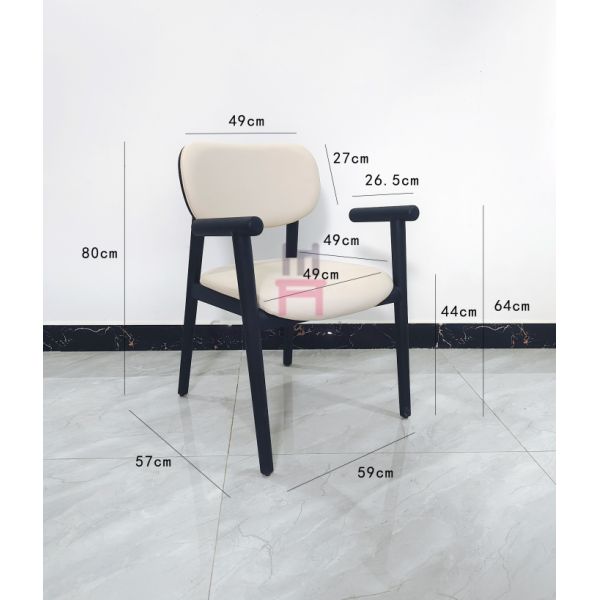 Стол для обеда из дерева с кожевенной подушкой для ресторана