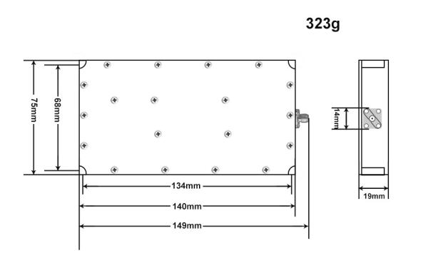 Aluminum Alloy 50W RF Amplifier Module Super Frequency Band 5000-6000MHz Signal Source For Jammer Application
