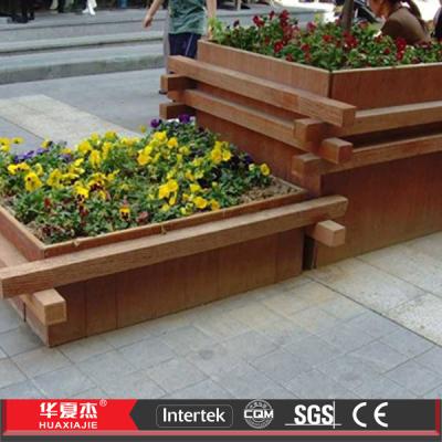 Caixa decorativa da flor do Decking composto plástico de madeira de WPC para exterior