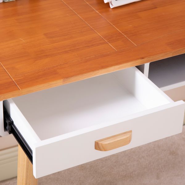 0.157m3 Height 75cm Solid Wood Computer Desk MDF Board Finger Joined