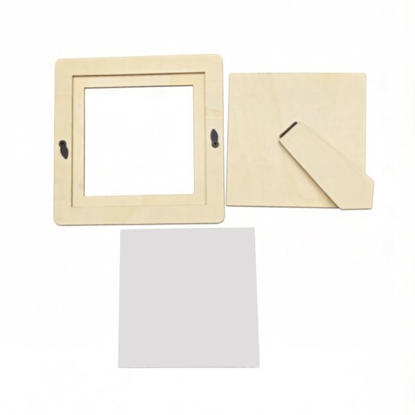 Custom Sublimation Wood Picture Frames With Stand DIY Gift For Couples Family Kids