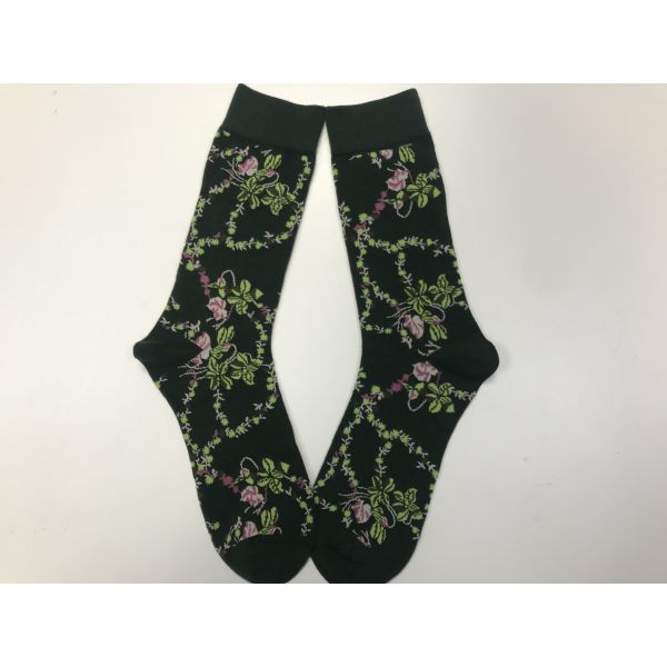 Men Casual Thin Non-slip Printing Long Socks Mens Custom Socks High CREW