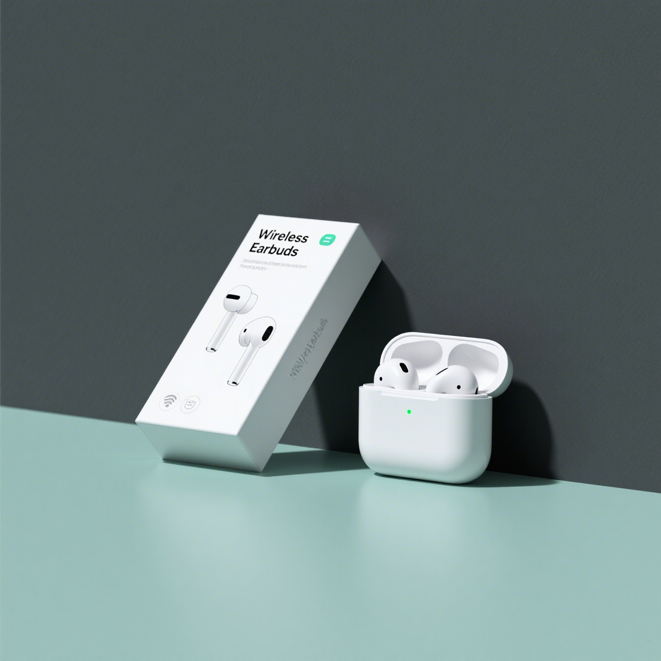 Custom Recycled Cardboard Wireless Headphone Packaging Box 3x3x3cm