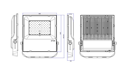 Warm White 100w Industrial Led Flood Lights 120lm / Watt , High Power Led Floodlight