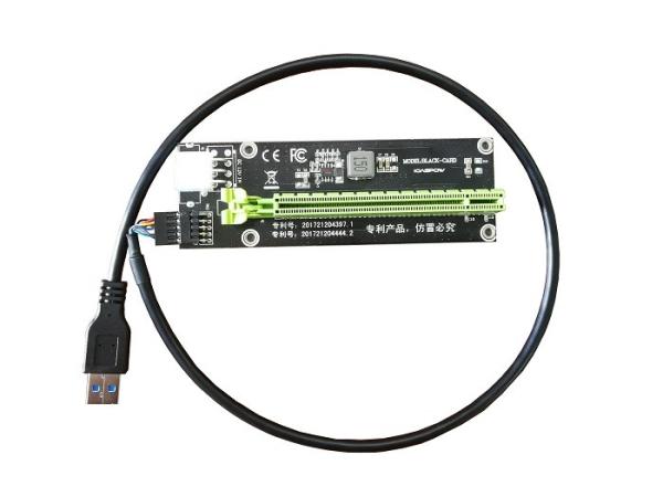 USB to Pcie 16X riser card mining machine dedicated Input 6pin or 4pin