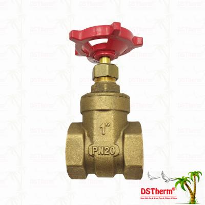 Brass Union Gate Valve With Red Handle 1/2-2 Customized Size Anti-corrosion