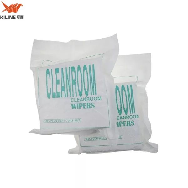Lint Free Laser Cut 120gsm 9*9inch Wiper 100% Polyester Cleaning Wipes Lint Free Wipes Cleanroom Wiper