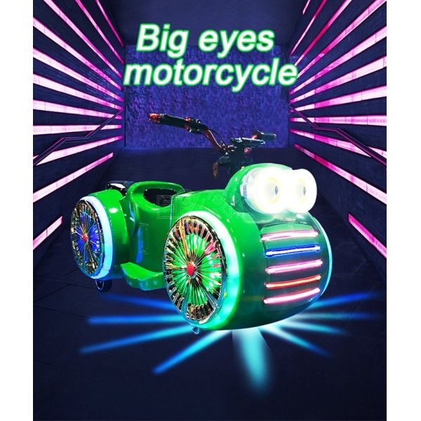 Big Eyes Motorcycle Electric Playground Rechargeable Motorcycle Kids Riding Game