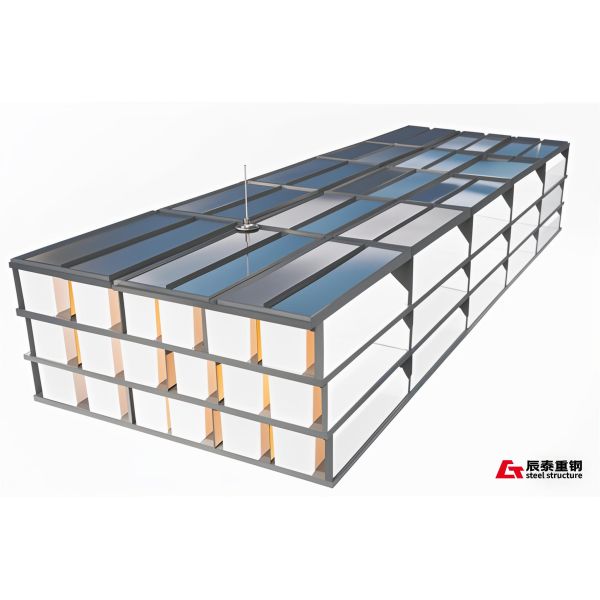 Bâtiments à plusieurs étages en acier industriel bâtiment d'appartements en acier sur mesure