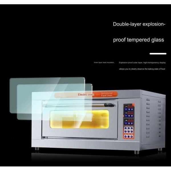 Suitable for Baking Bread Cake Pizza 3-layer 6-tray Electric Heating Commercial Oven