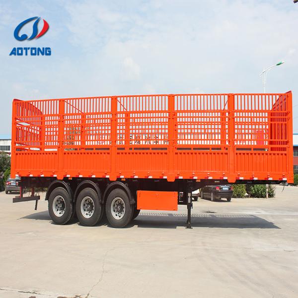 40ft 4-Axle Fence Semi Trailer with 600mm Cargo Transport