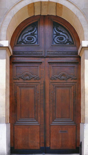 steel wood security armored door