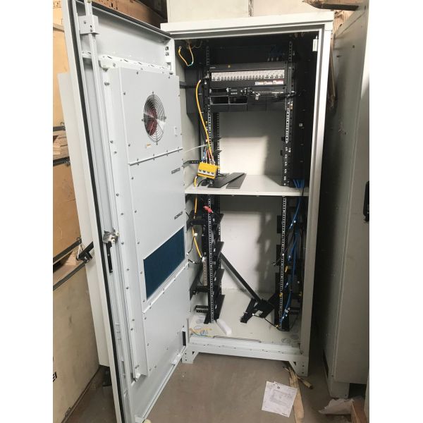 Gabinete de alimentación para exteriores de 15U, a prueba de polvo, para telecomunicaciones, para exteriores