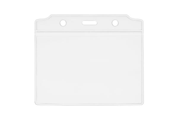 Clear / Transparent ID Card Accessories Custom Shape Plasitc / PVC Card Holder