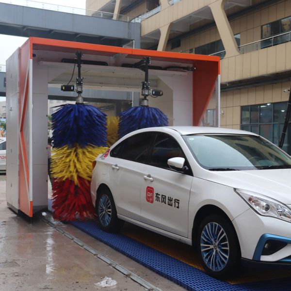 Car Cleaning 368*230*285cm Full Automatic Rollover Car Wash Machine Equipment with Style and 3 Brush System