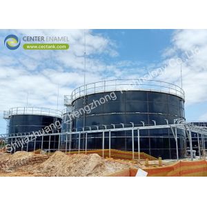 0.25 мм толщина покрытия Стекло Сплавленные стальные резервуары для реактора переваривателя
