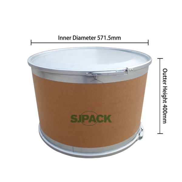 25L Hot Melt Glue Cardboard Drum Kraft Paper 3.5mm Thickness