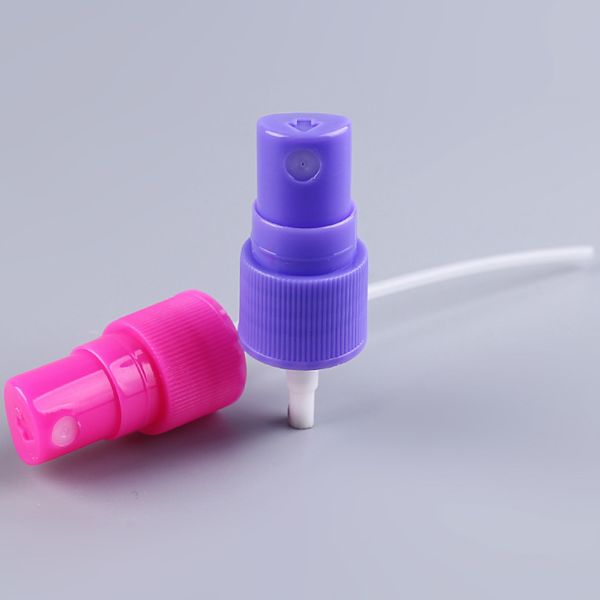 Purple Red Fine 28mm Mist Spray Pump Sprayer With Negotiation Tube