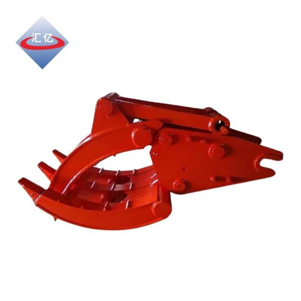 Alloy Red Excavator Grapple Mechanical Grab Excavator Rock Grapple