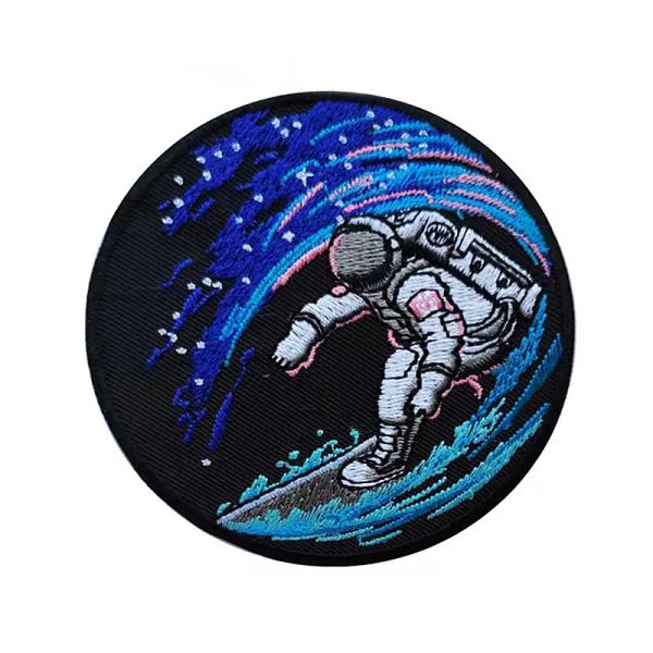 Customized Iron On Embroidery Patches Animal Badges Embroidered Logo Patch