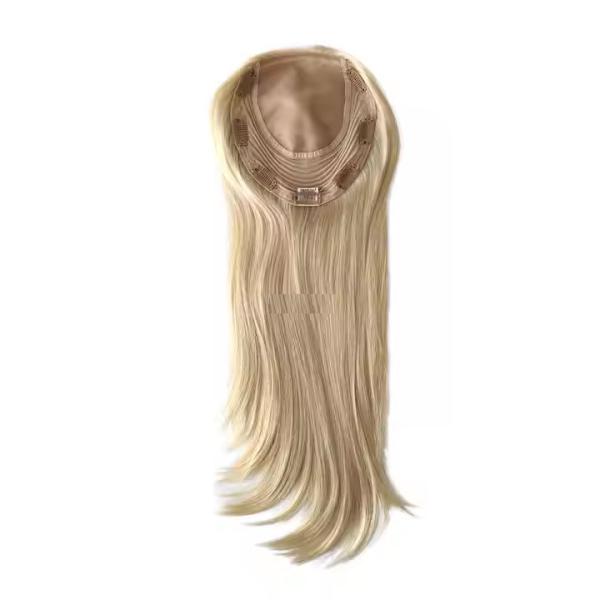Cuticle Remy Hair Topper Full Injected Poly skin Best Quality Hair Top Piece Hairpieces for Women Wig Lady Toupee Topper