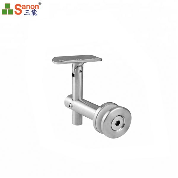 Stainless Steel Adjustable Glass Angle Wall Mounting Bracket Tube Connector
