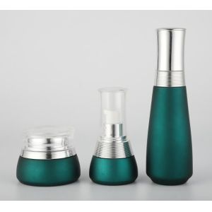 Элегантная бутылка Skincare сливк 100ml 120ml стеклянная косметическая упаковывая различный Silkscreen и печать