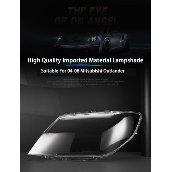 Demillon for 2004-2006 Mitsubishi Outlander Automotive Parts Plastic Glass Headlight Lampshade Transparent Car Shell Headlights