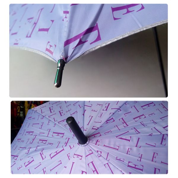 Parapluies protégeant du vent droits de golf de pongé ouvert automatique