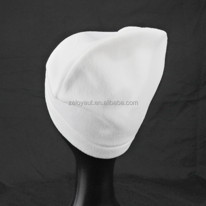 ZELOYAUT Wholesale Cute White Sublimation Blanks  Hats Personalized Sublimation Blank 100% Polyester  70g Pure White Hat