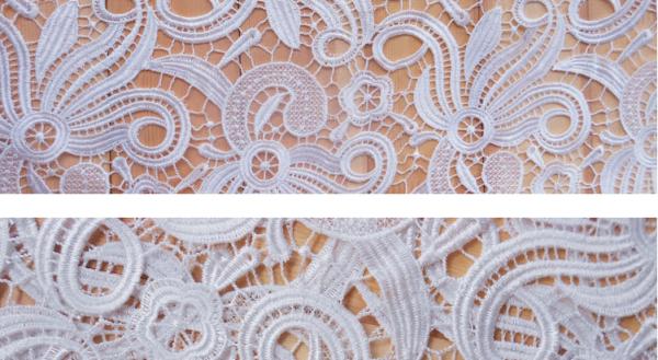 100% Polyester Water Soluble Embroidery   Fabric with Different Color