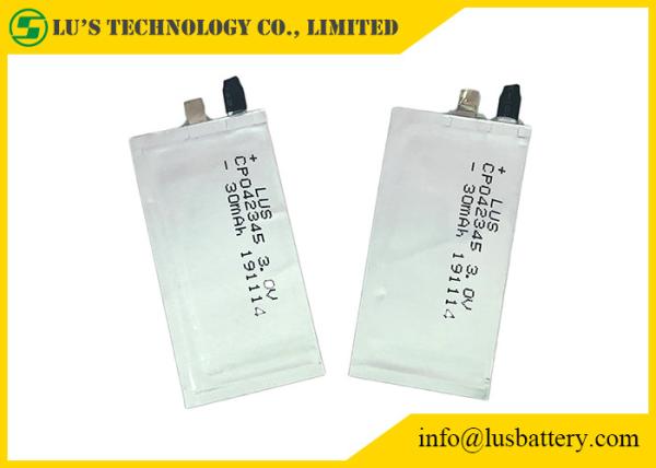 プリズムCP042345 3.0V 30mAh Limno2薄い電池
