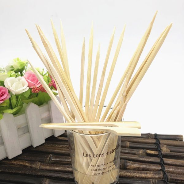 Плод Kebab БАРБЕКЮ протыкальников деревянного барбекю затвора плоского бамбуковый устранимое