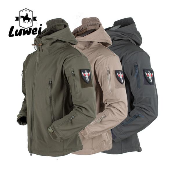 Custom Logo Winter Hooded Zip Up Male Poly Warm Utility Chaqueta Giacca a Vento Plain Long Overcoat Coats for Men