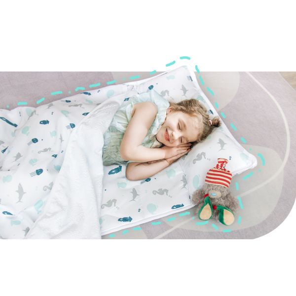 Outdoor Camping Children Sleeping Bag, Fit Boys and Girls 4 Season Comfortable Compact Sleeping Bag Mummy Camping