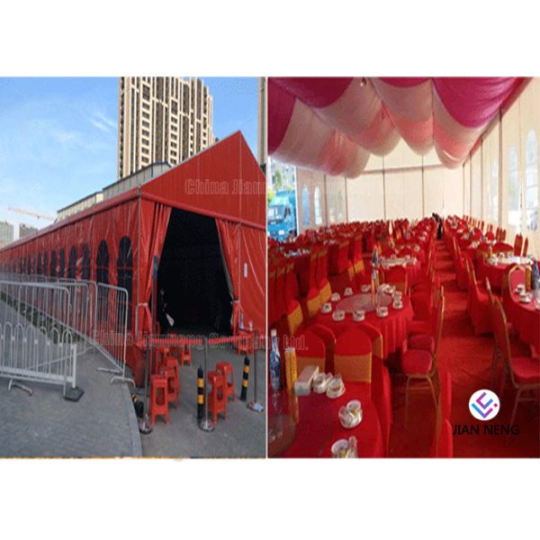 Red Aluminum Truss Roof Systems , Beautiful Dj Lighting Truss Systems Tent With Air Condition