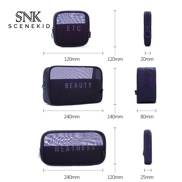 Portable Multi-Functional See Through Men Cosmetic Travel Bag Sets