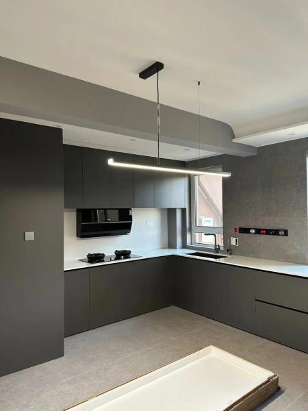 Modern Kitchen Cabinet with Plywood Doors for Residences