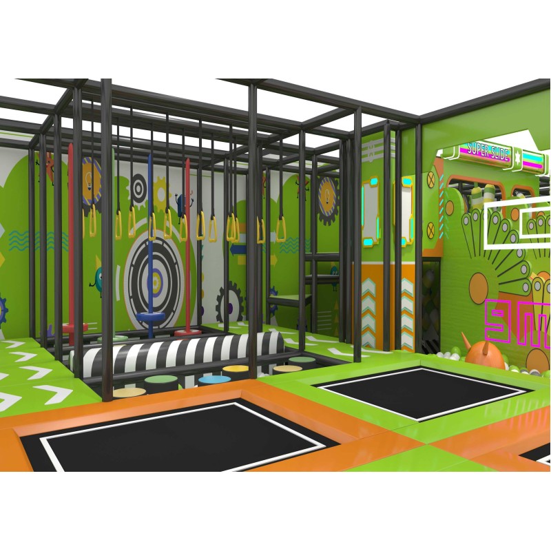 Custom Macaron Home Indoor Family Entertainment Center Villa Soft Playground