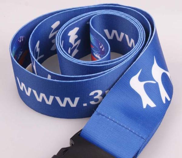 5.0CM wide 180CM length with colorful Customer sublimation printing Luggage belt