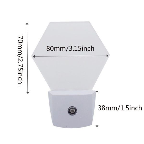 Acrylic LED Night Light Blanks Light Control Intelligent Sublimation Sensor Night Light For Home Decoration