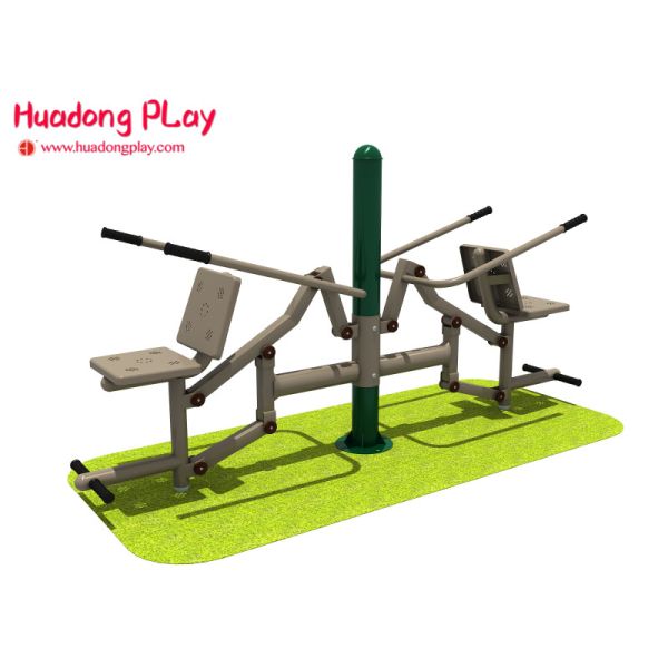 Attractive Strength Outdoor Fitness Equipment Children Double Seat Sedentarily Pulling Exercise