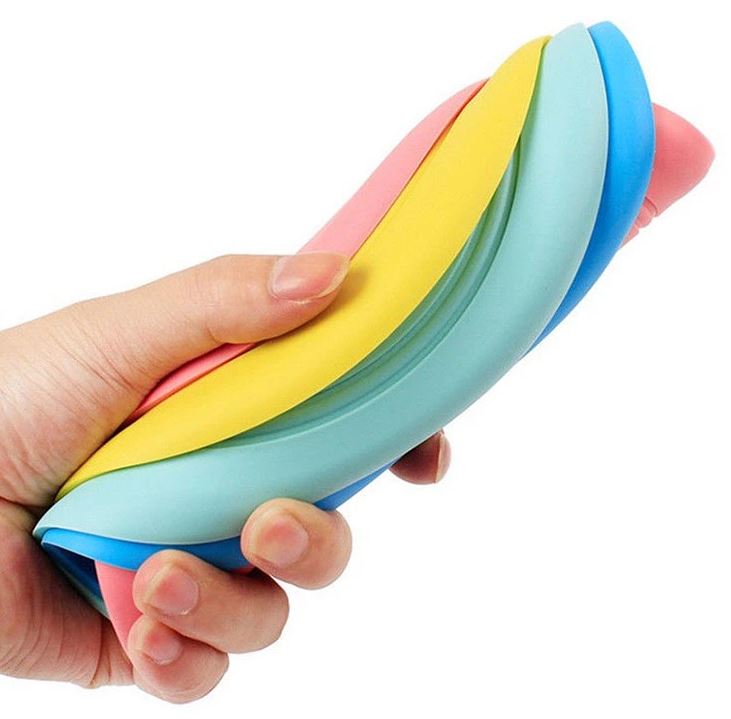 OEM Frisbee любимца сдерживает устойчивые игрушки силиконовой резины 17.8cm
