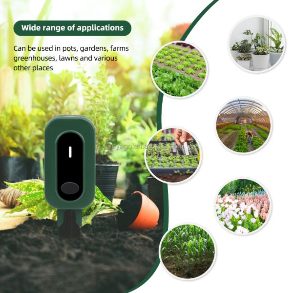 Tuya ZigBee 3.0 Wireless Soil Sensor with 3-in-1 Detection for Moisture Temperature Light and IP67 Waterproof Rating
